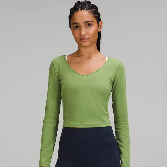 lululemon athletica Tops - Lululemon Align Long Sleeve Shirt Green Foliage 4